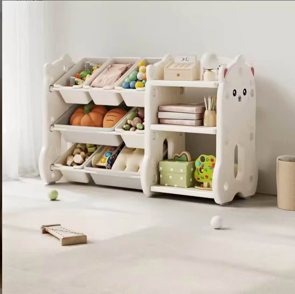 New 3-Tier Toy Organizer with 7 Removable Bins