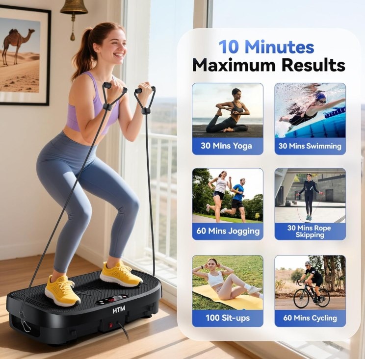 New HTM Vibration Plate Exercise Machine - Full Body Workout - photo 3