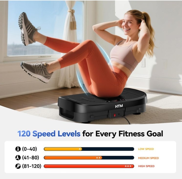 New HTM Vibration Plate Exercise Machine - Full Body Workout - photo 4