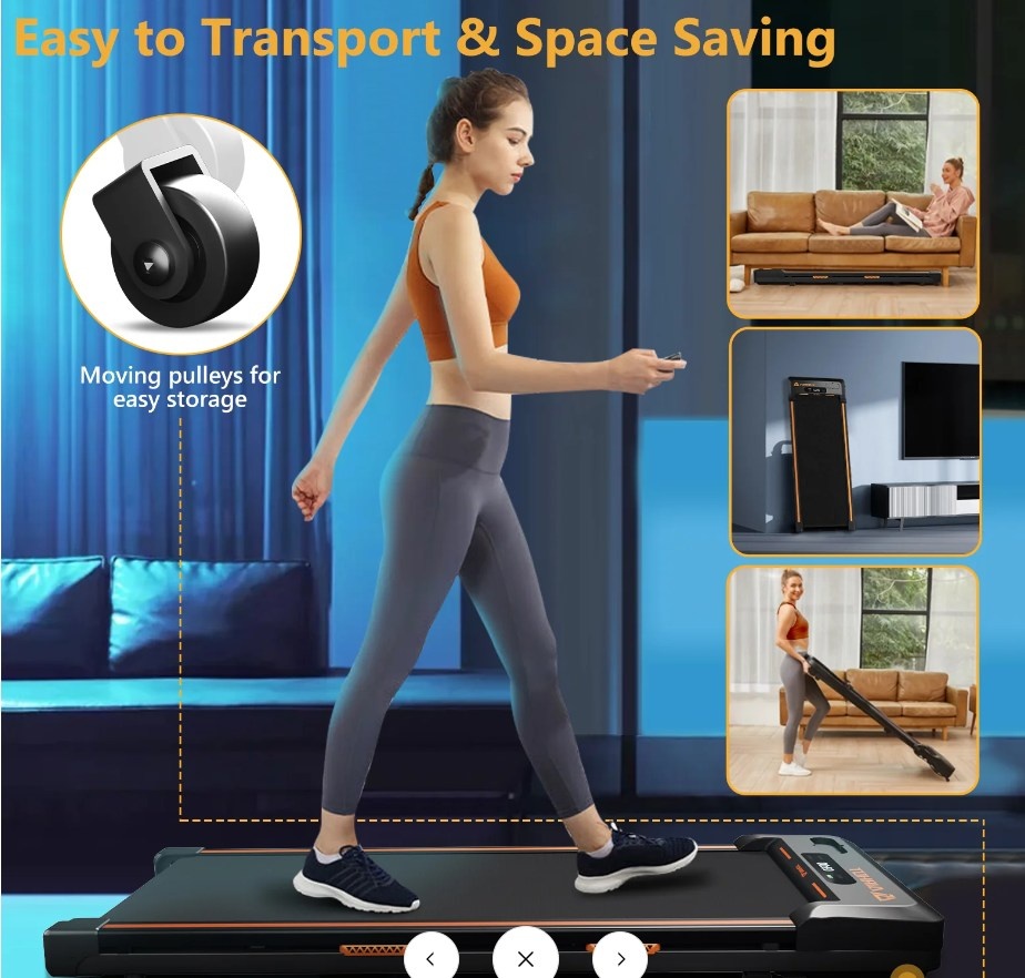 New Airhot Under Desk Treadmill, Walking/Jogging 2-in-1 Pad - photo 2