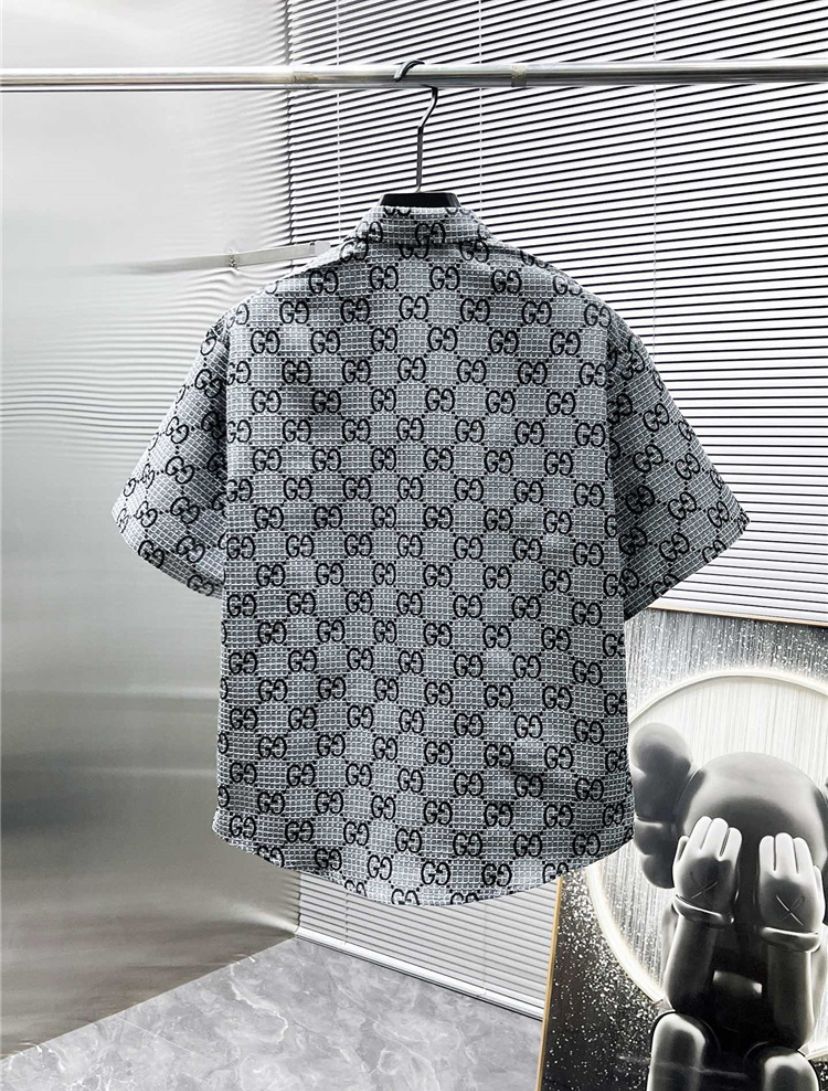 Grey Gucci Shirt and Shorts Set (S-XL) - photo 3