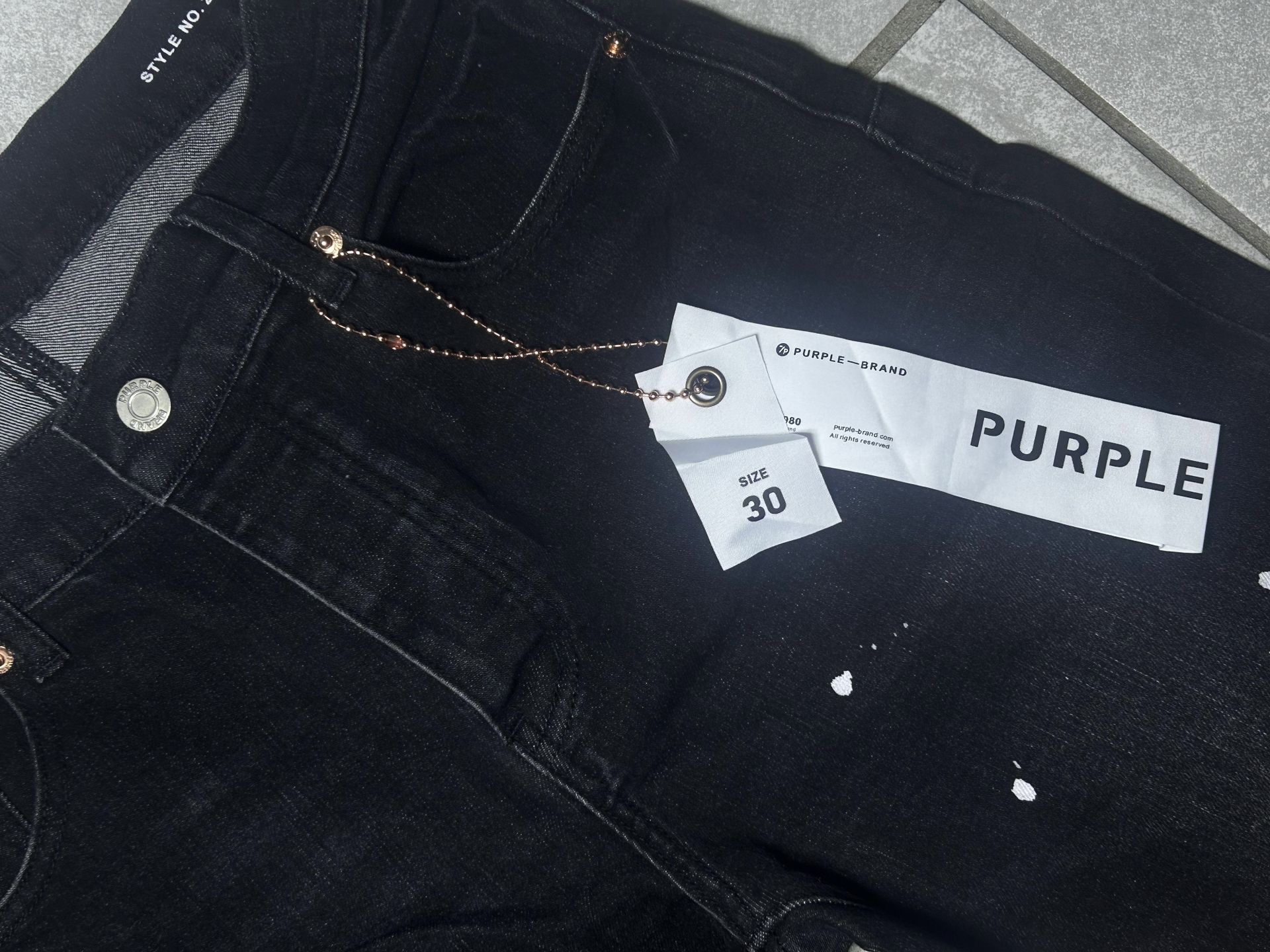Purple Brand Black Jeans Size 30