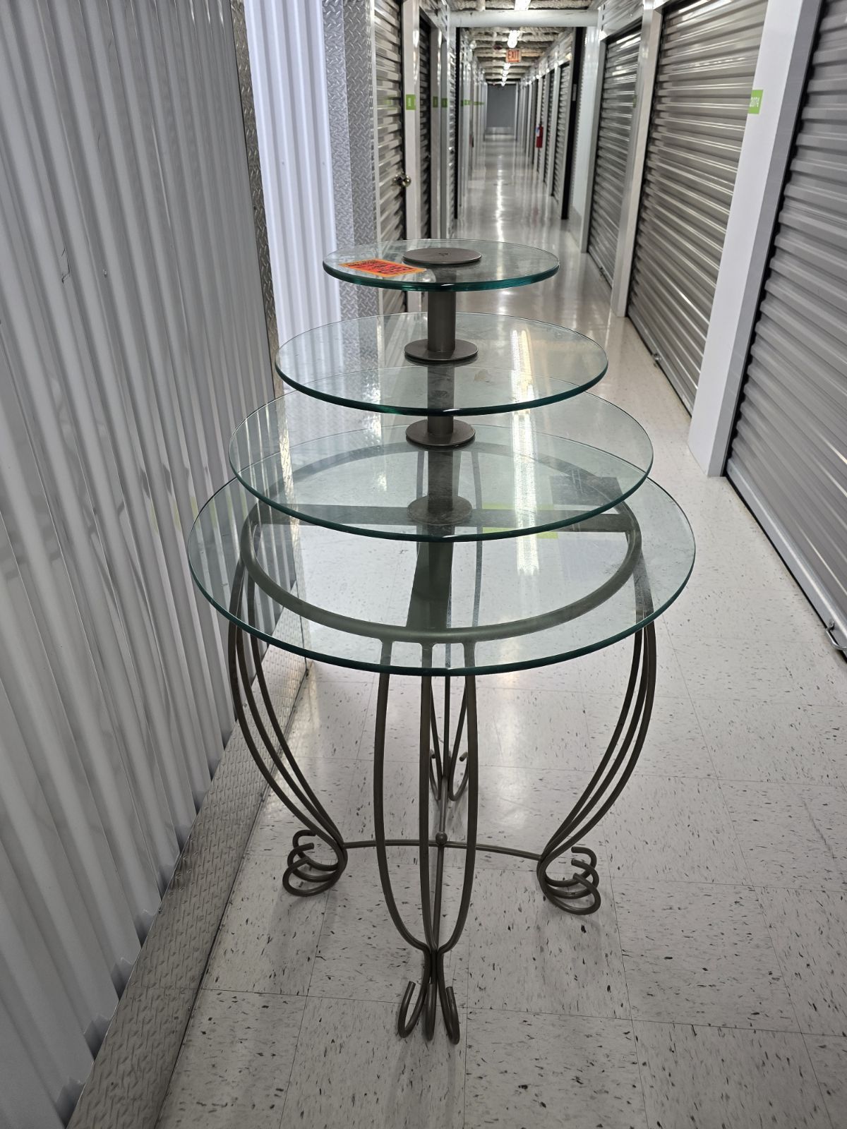 Glass Display Table 4 Tiers