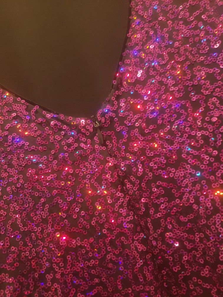 God Save LA Lola Purple Sequin Mini Dress - Size S - photo 5