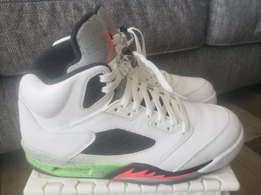 Air Jordan 5 Retro Poison Green Size 10.5 - photo 5