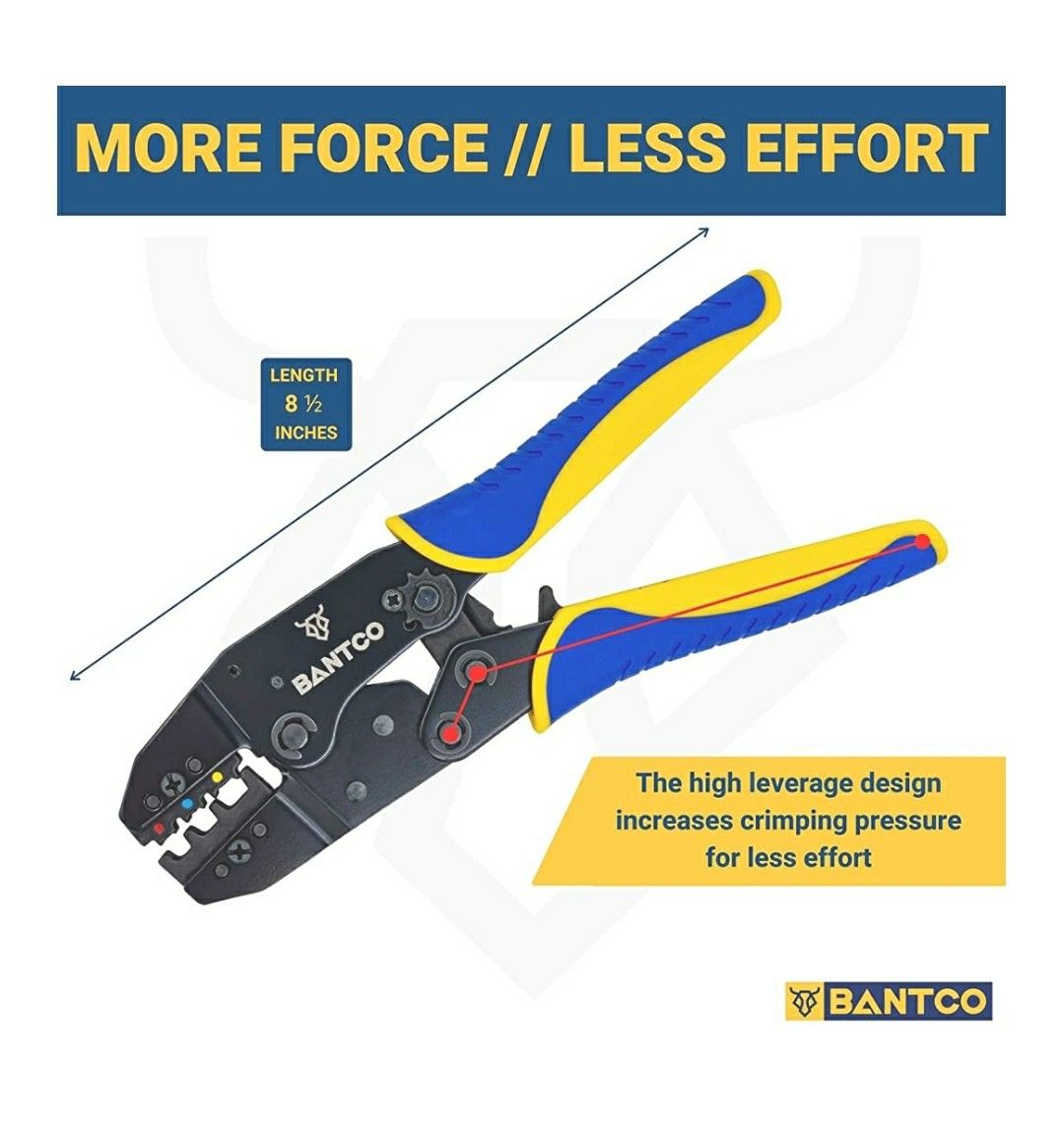 Bantco RC519-it Ratcheting Wire Crimper for 22-10AWG - photo 3