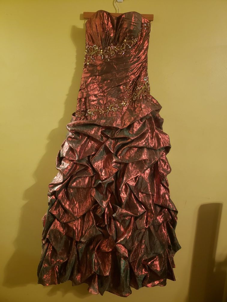 Special Event Dress / Gown - Copper Color - Size 8