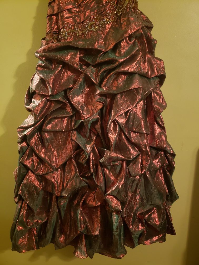 Special Event Dress / Gown - Copper Color - Size 8 - photo 3