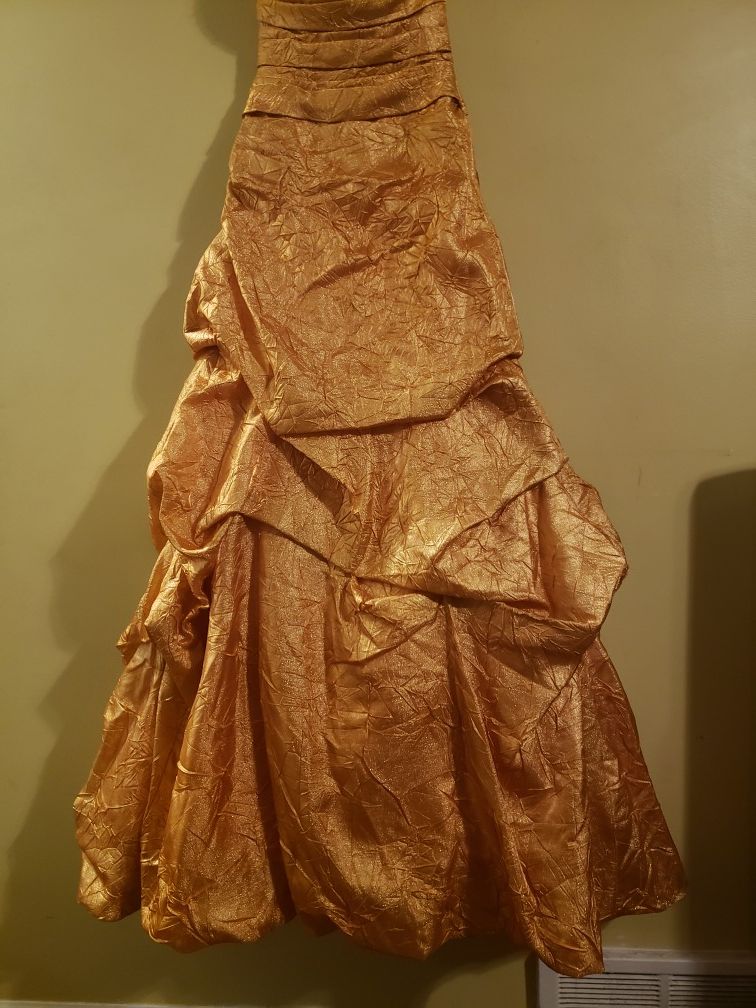 Special Event Beautiful Dress Golden Yellow - photo 5