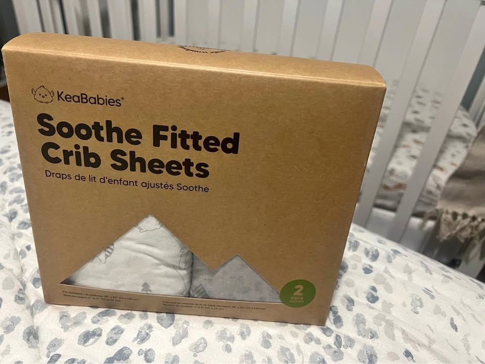 BNIB Bamboo Fitted Crib Sheets