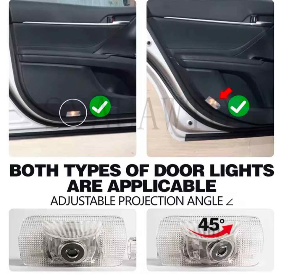 2x Lexus LED Door Welcome Lights for ES, RX, GX, LS, LX, IS, GS, - photo 2