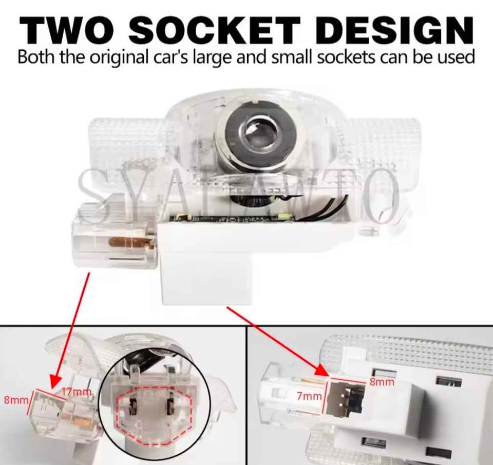 2x Lexus LED Door Welcome Lights for ES, RX, GX, LS, LX, IS, GS, - photo 5