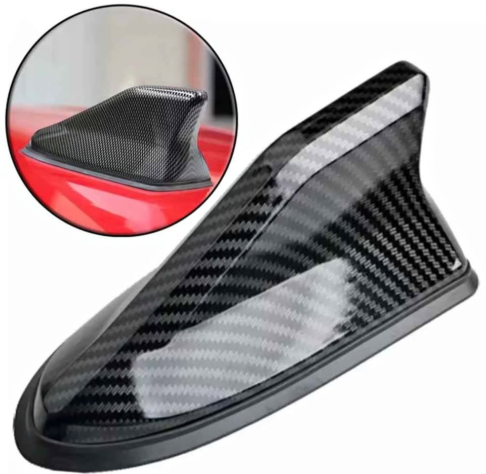 Carbon fiber Universal Car Roof Shark Fin Decorative Aerial Ante
