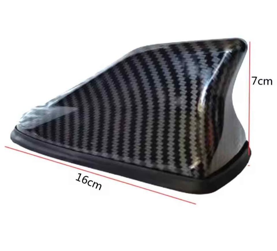 Carbon fiber Universal Car Roof Shark Fin Decorative Aerial Ante - photo 2