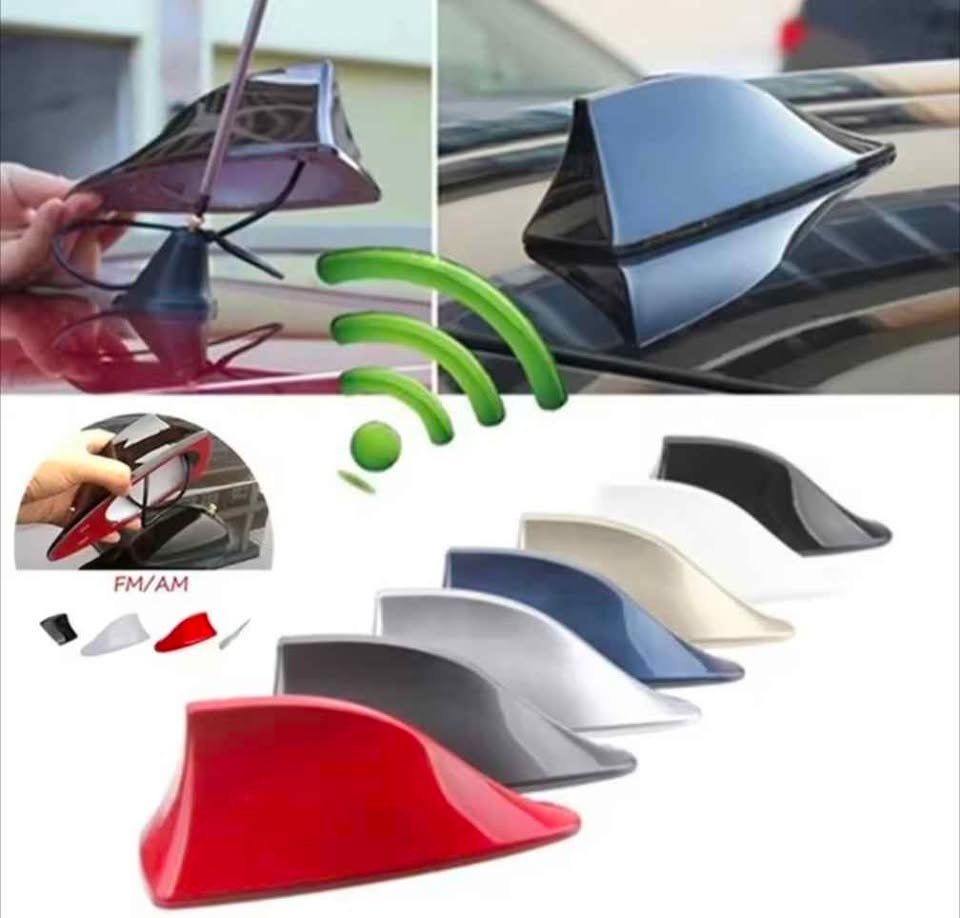 Carbon fiber Universal Car Roof Shark Fin Decorative Aerial Ante - photo 3