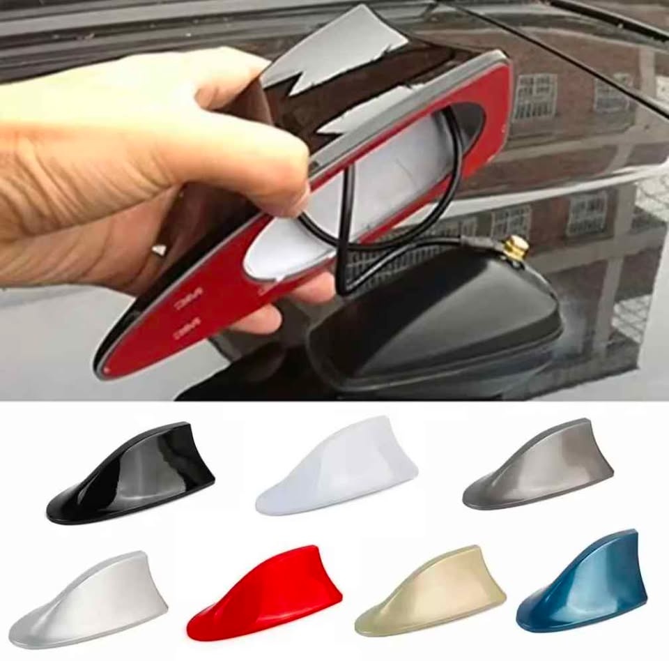 Carbon fiber Universal Car Roof Shark Fin Decorative Aerial Ante - photo 4