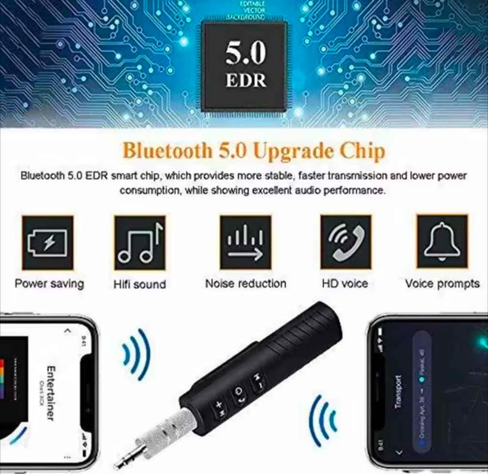 Wireless Bluetooth 5.0 Receiver Adapter 3.5mm Jack for Car Audio - photo 3