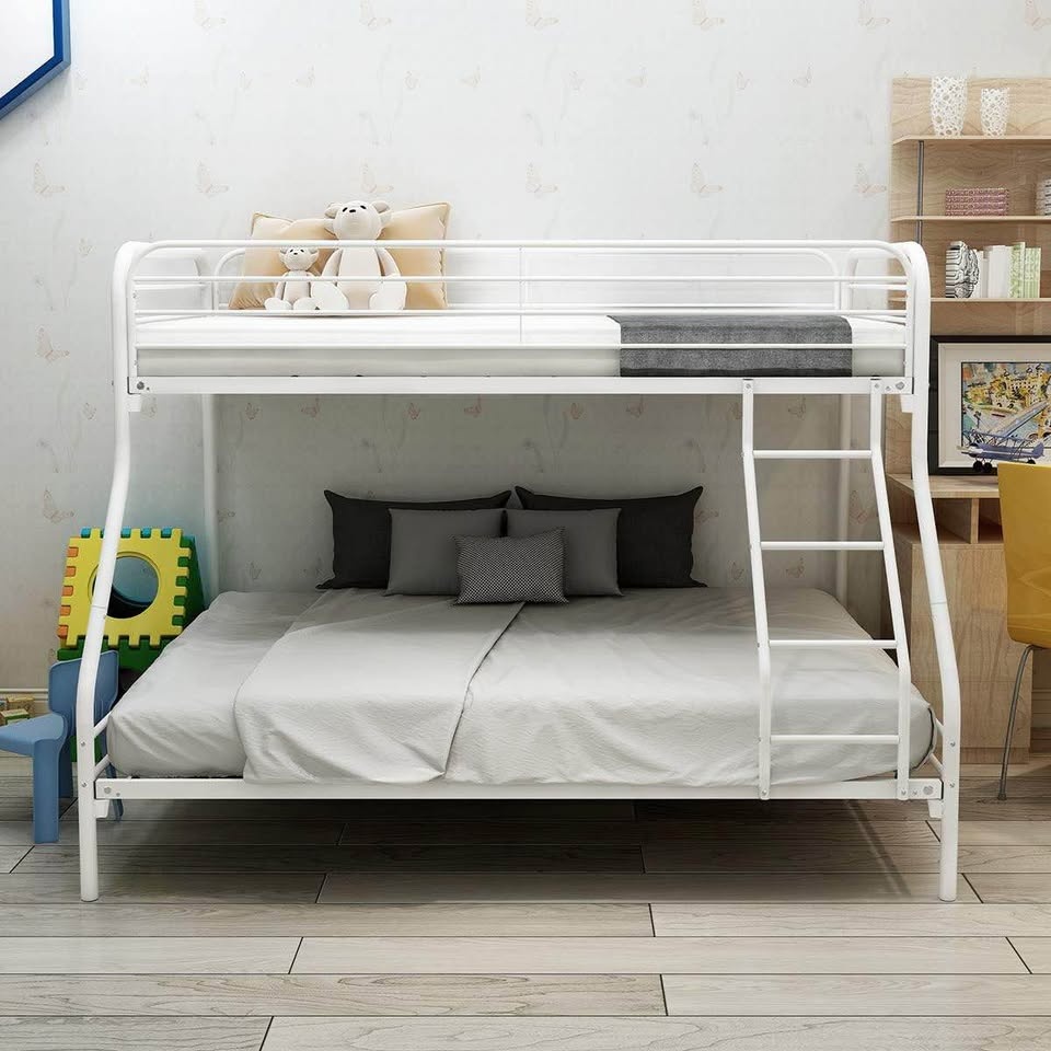 Twin over Full White Metal Bunk Bed - BRAND NEW - photo 4