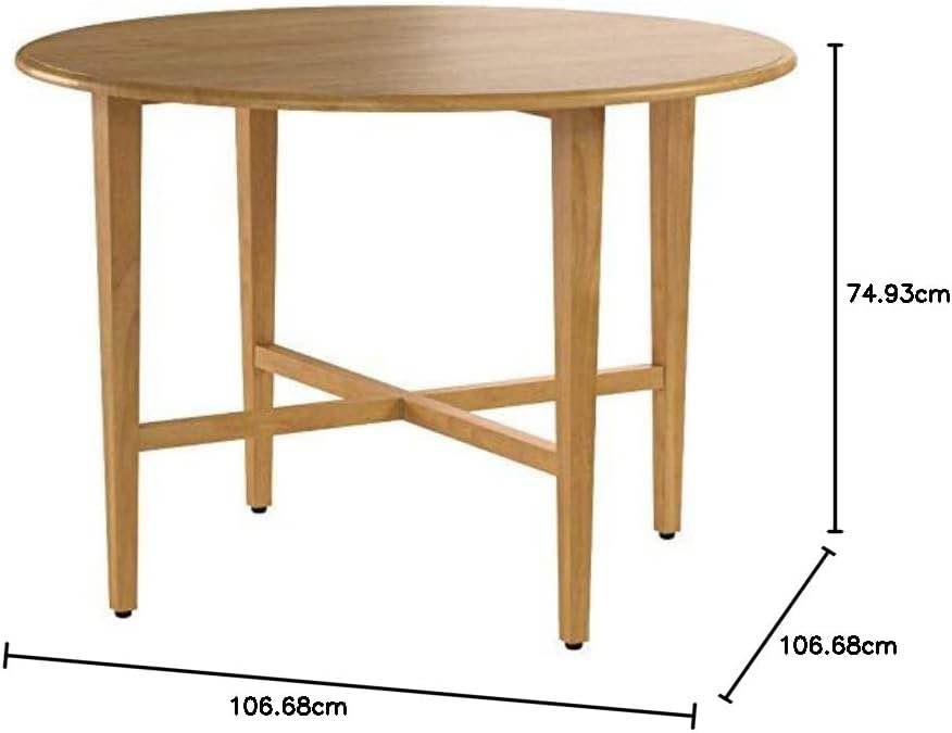 42" Round Drop Leaf Wooden Table - BRAND NEW - photo 2