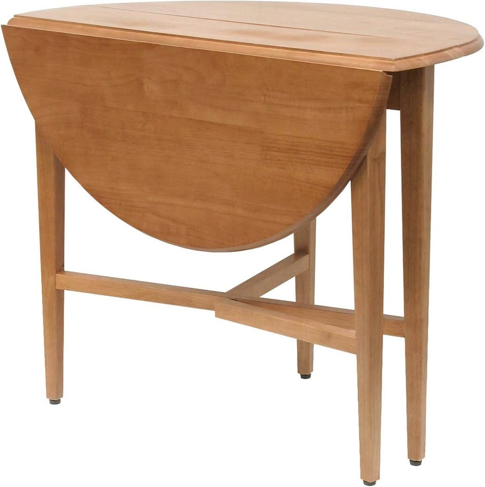 42" Round Drop Leaf Wooden Table - BRAND NEW - photo 3