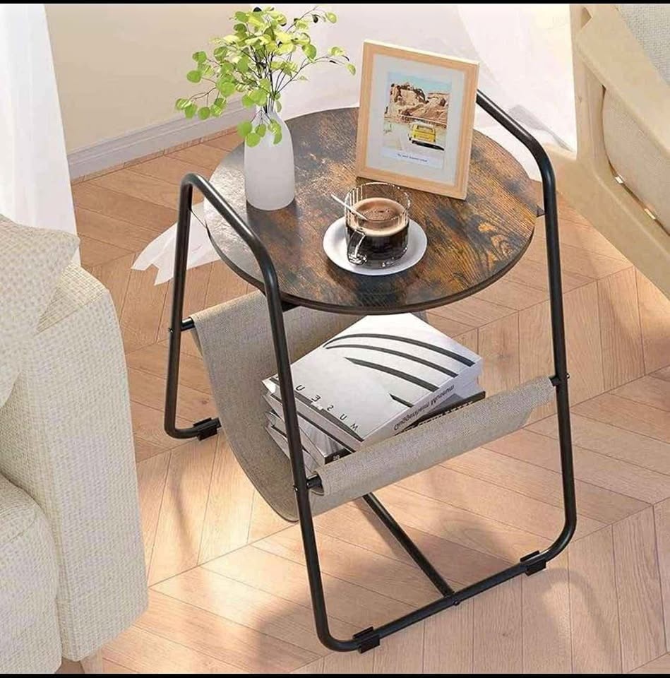 BRAND NEW- Rustic Brown End Table/ Night Table/ Coffee Table wit