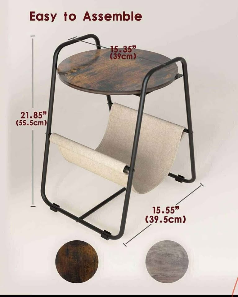BRAND NEW- Rustic Brown End Table/ Night Table/ Coffee Table wit - photo 2