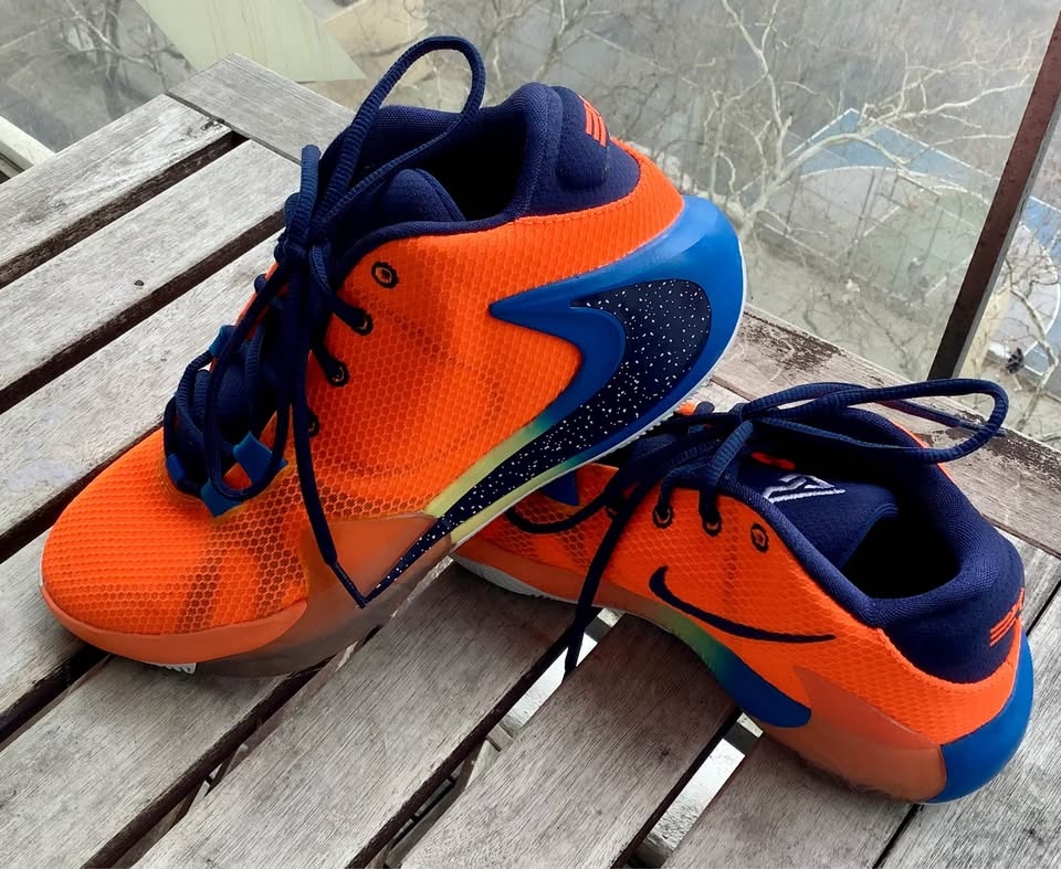 Nike Zoom Freak 1 All Bro Orange Blue Basketball Shoes Size 9 - photo 2