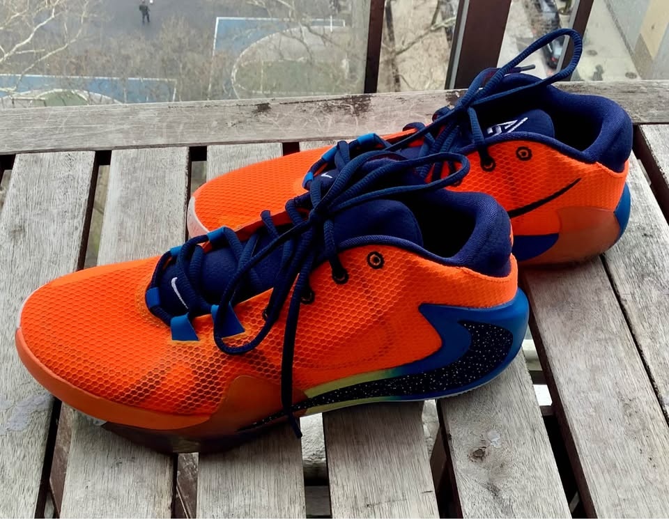 Nike Zoom Freak 1 All Bro Orange Blue Basketball Shoes Size 9 - photo 3