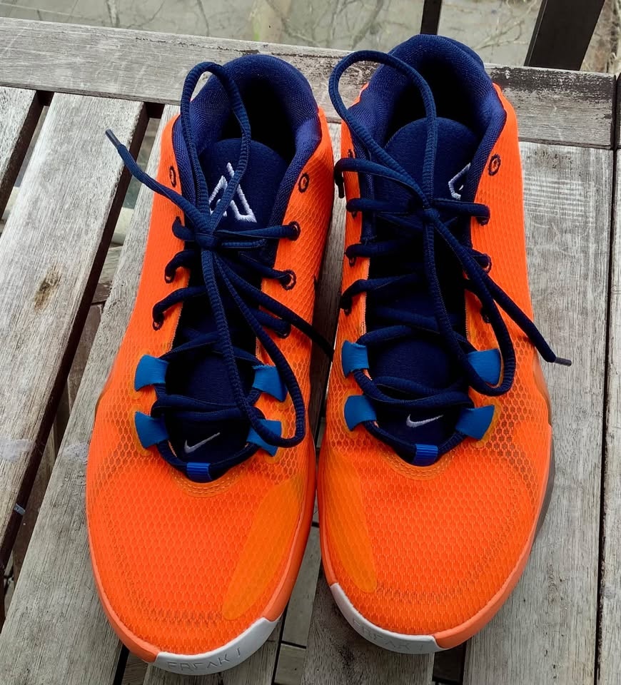 Nike Zoom Freak 1 All Bro Orange Blue Basketball Shoes Size 9 - photo 4