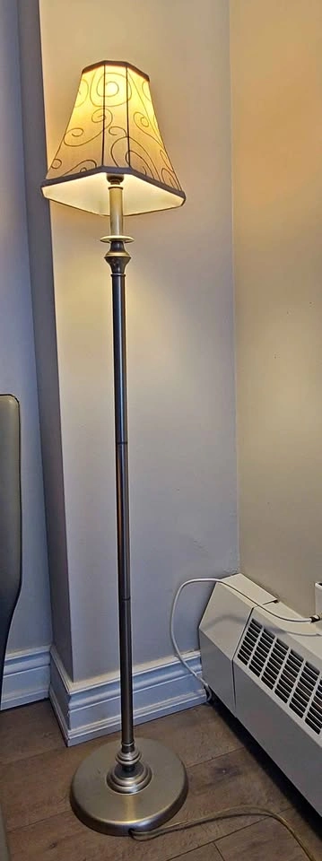 Floor Lamp with Decorative Shade