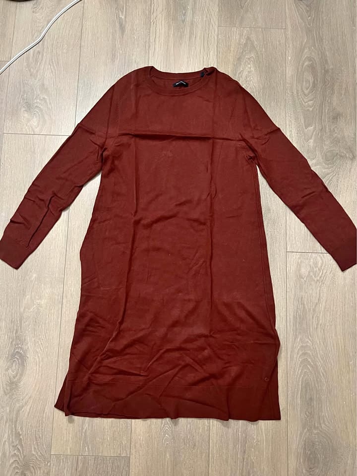 Burgundy Long Sleeve Knit Tunic - photo 2