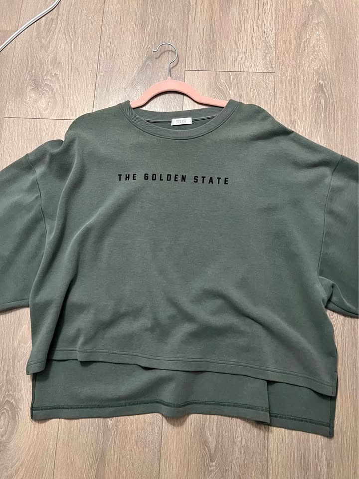 Olive Green Sweatshirt - oversized - photo 2