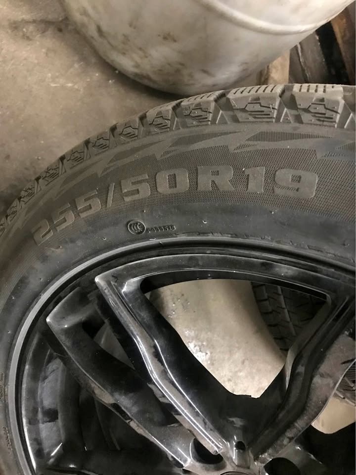 BMW X6 Winter Tires & Rims - 255/50R19 - Black Alloys