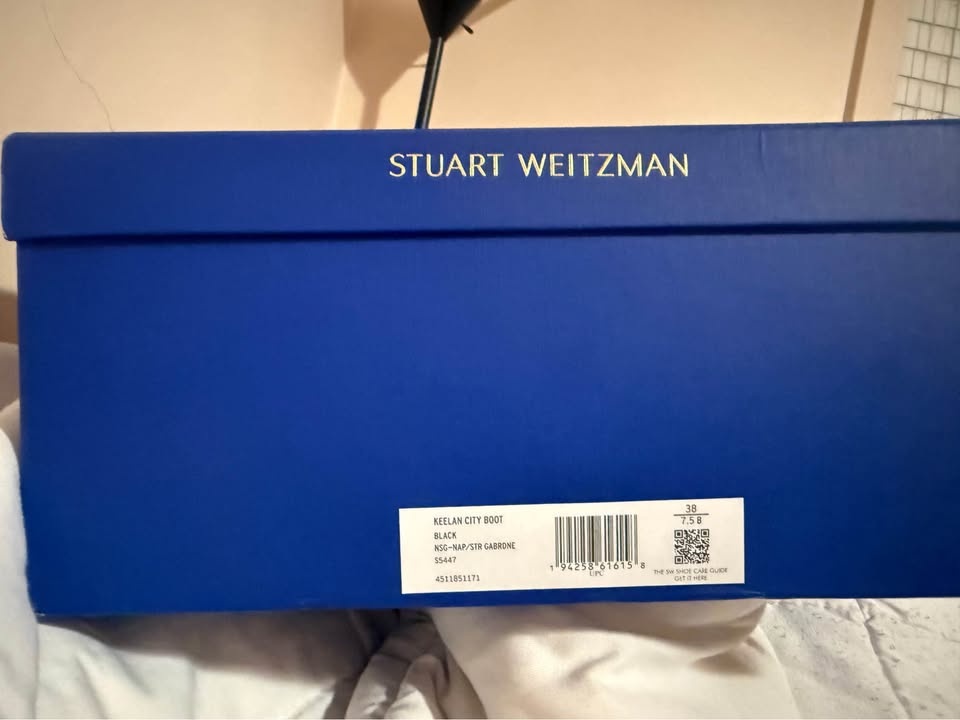 Stuart Weitzman Over-the-Knee Boots - Black Leather Suede Size 8 - photo 5