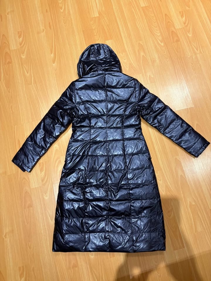 Women Long Down Purple Jacket Size L - photo 2