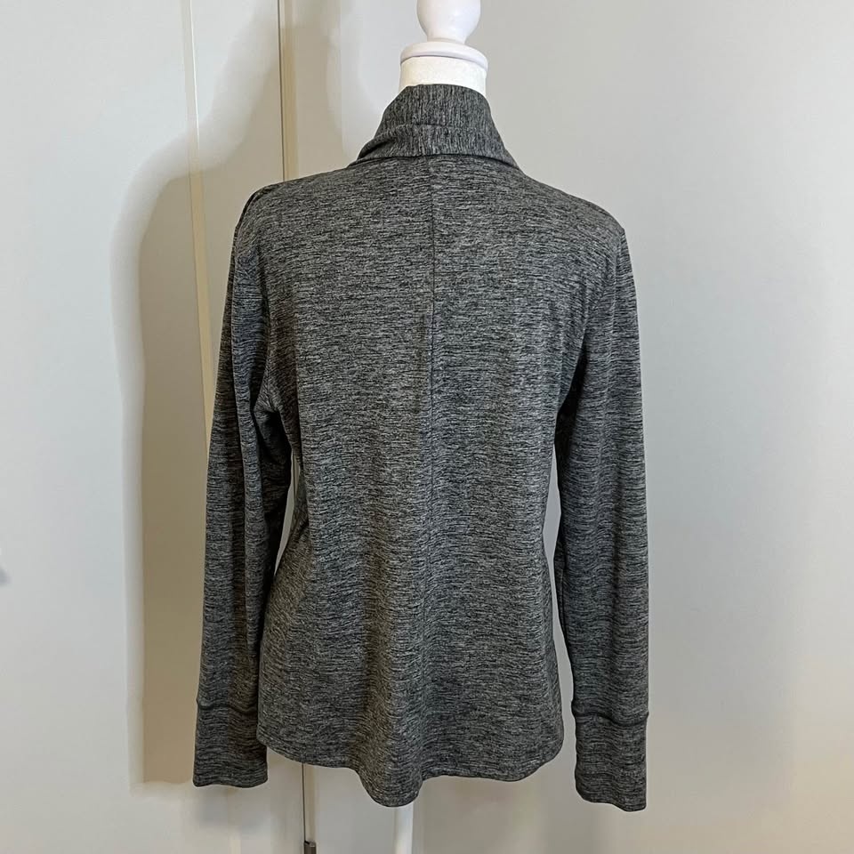 NIKE DRI-FIT Open-Front Grey Sweater - Size S - photo 2