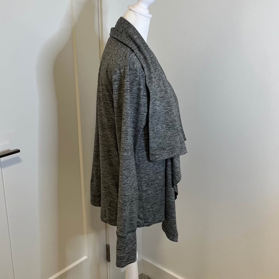NIKE DRI-FIT Open-Front Grey Sweater - Size S - photo 4