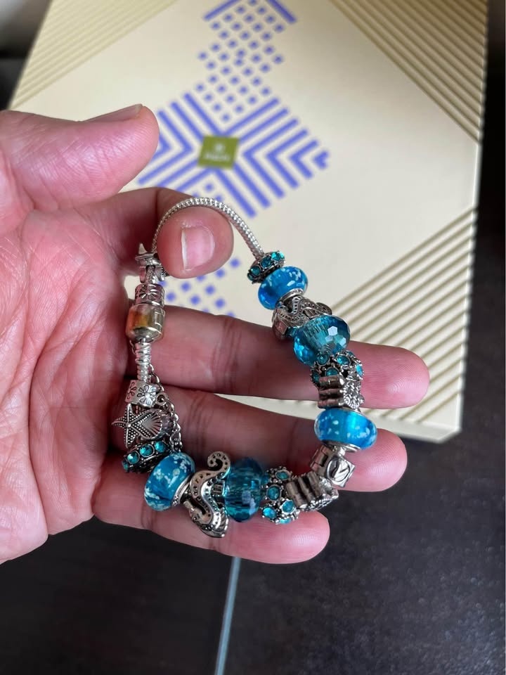 Baruva Ocean-themed Chic Modern Fashion Silver Charm Bracelet - photo 3