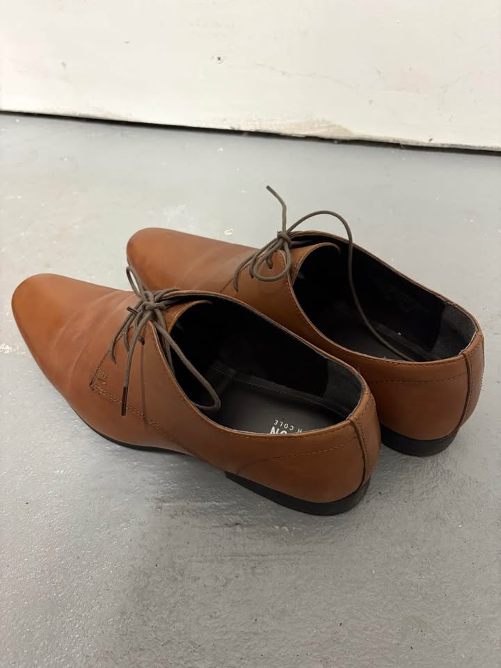 Reaction Kenneth Cole Men Leather Formal Shoes (Size 9) - photo 2