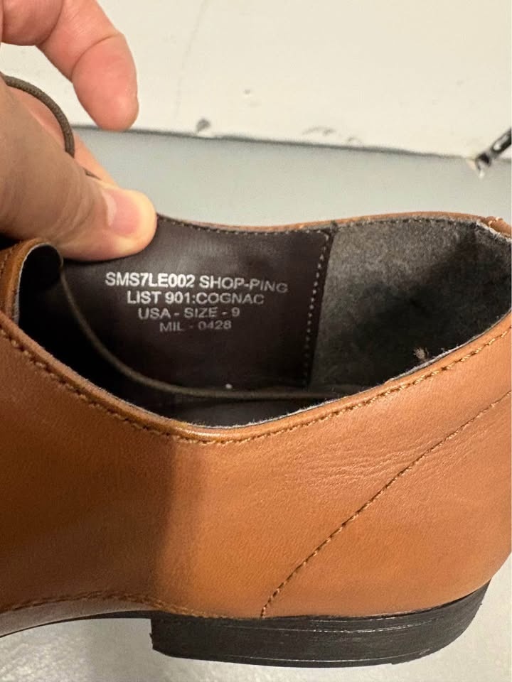 Reaction Kenneth Cole Men Leather Formal Shoes (Size 9) - photo 4