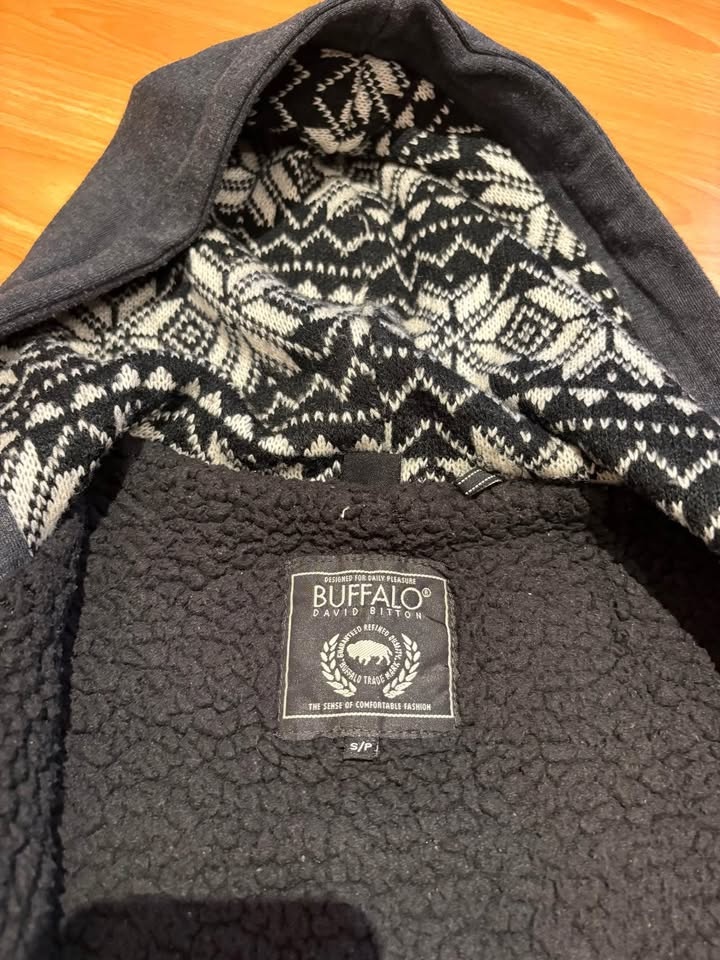 Buffalo David Bitton Sherpa Lined Zip-Front Hoodie - Men's S - photo 3