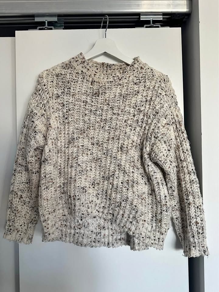 Garage oatmeal knit sweater