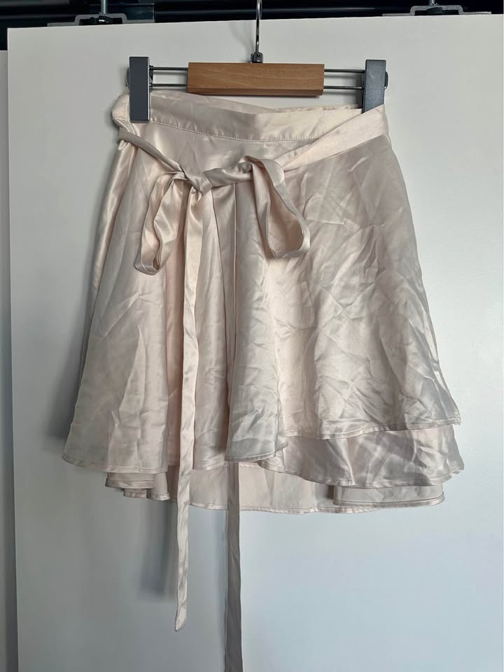 Satin Ballerina wrap skirt