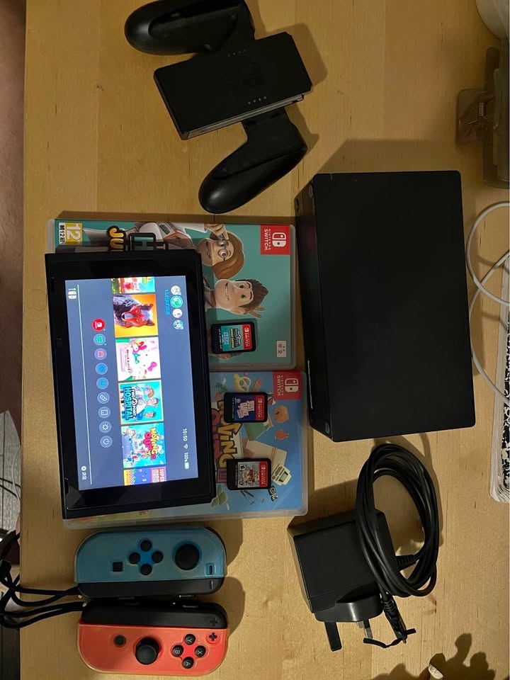 Nintendo Switch + 3 Games Bundle
