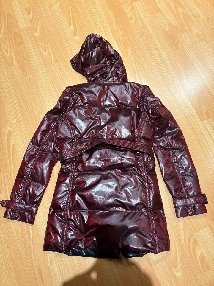 Calvin Klein Burgundy Puffer Down Jacket (women size small) - photo 2