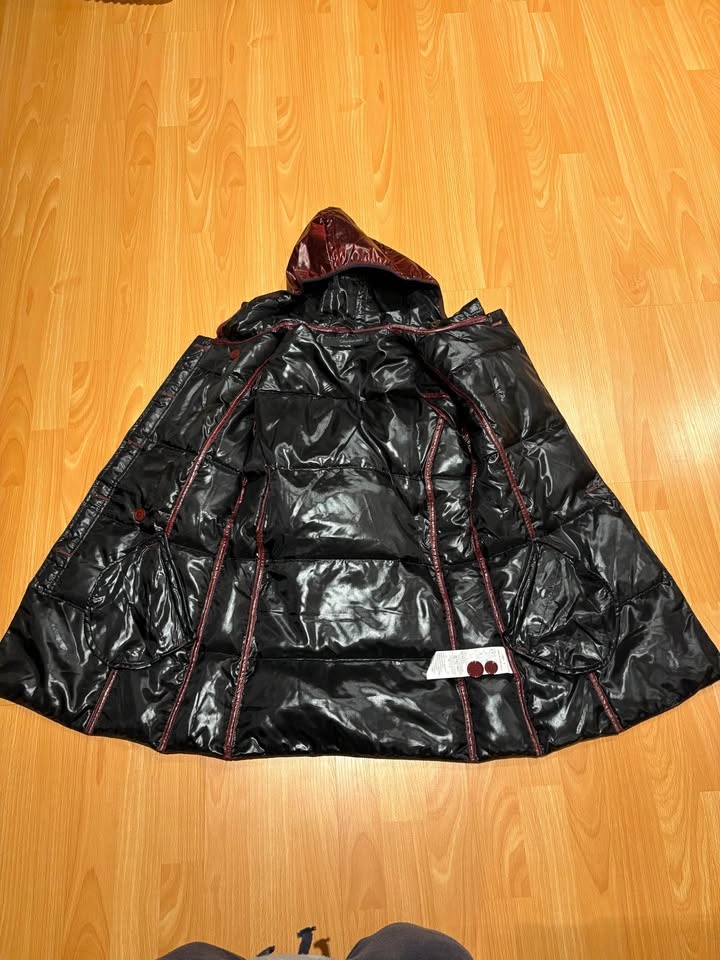 Calvin Klein Burgundy Puffer Down Jacket (women size small) - photo 4