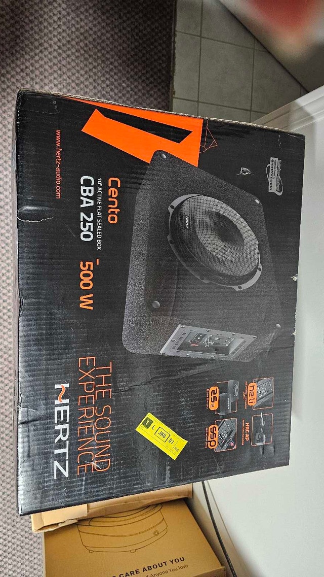 Hertz CBA 250 10-inch Active Flat Sealed Subwoofer Box