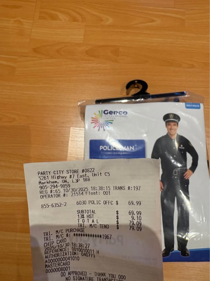 Police Officer Halloween Costume w/ Accessories - Adult L - photo 2