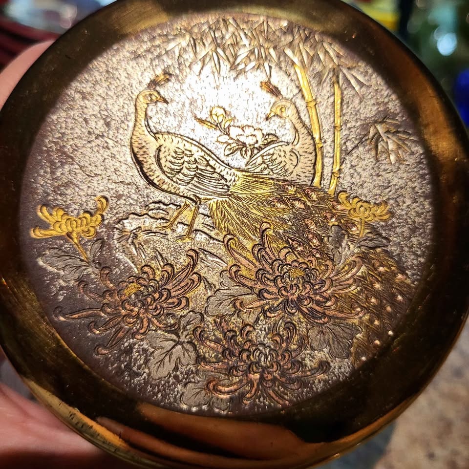 Art of Chokin Vintage Peacock Jewelry Box - photo 5