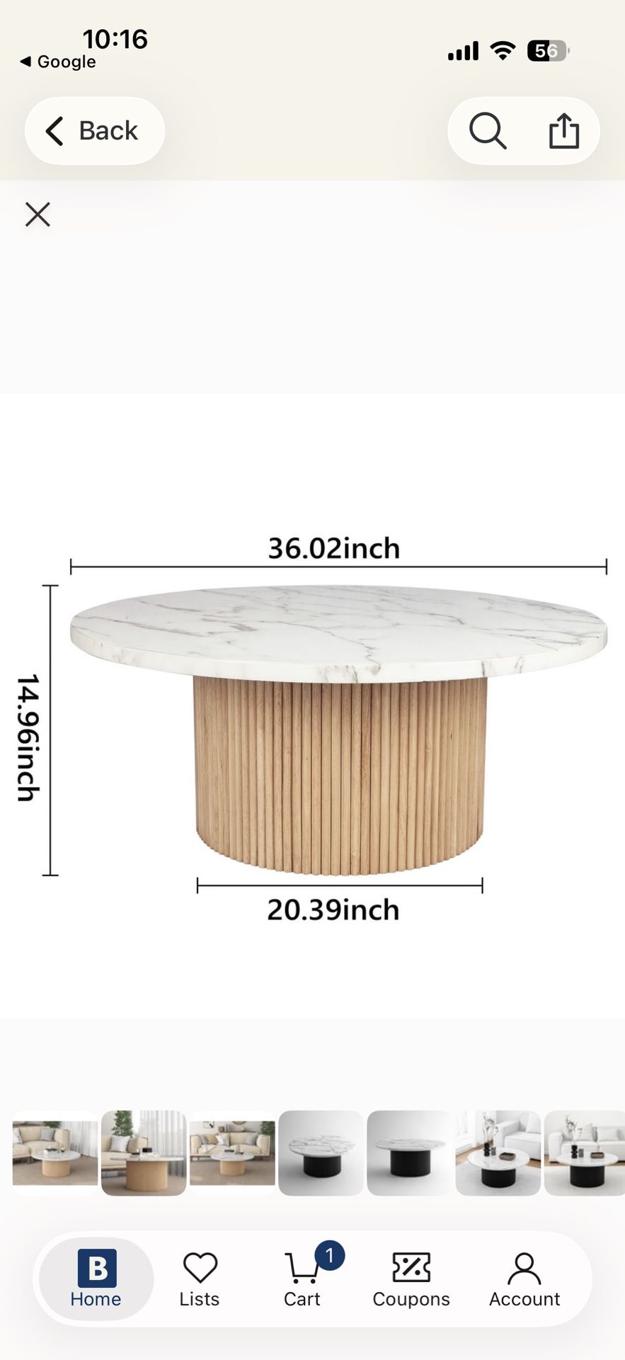 Round Table Bed Bath & Beyond - photo 3